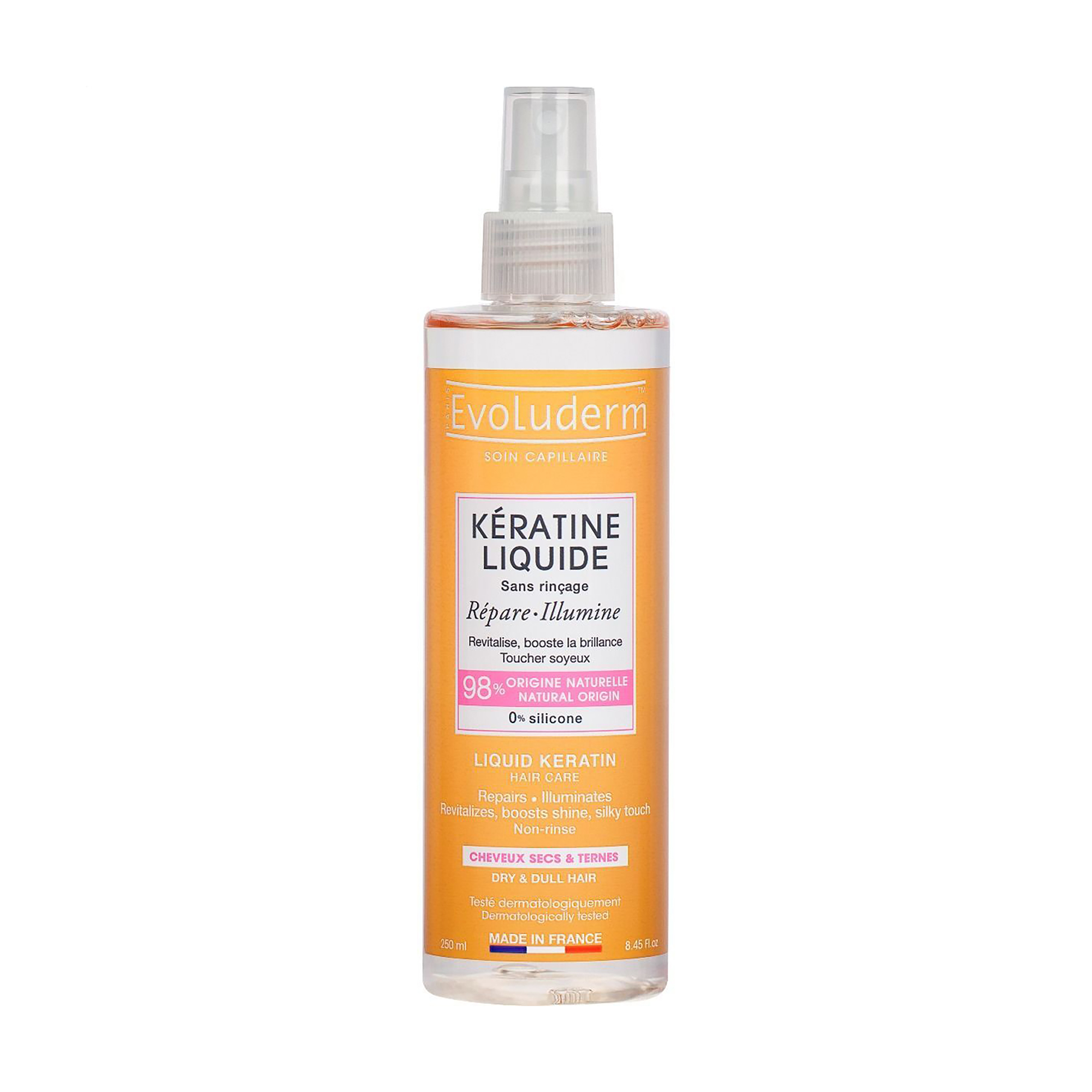 Спрей для волосся Evoluderm Liquide Keratin Hair Care, 250 мл